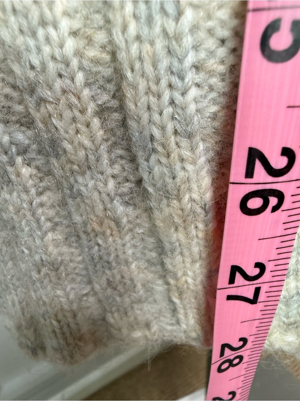 Marled Reunited Clothing XL Turtleneck Sweater Beige Knit Cozy Oversized Pullove - Picture 6 of 15
